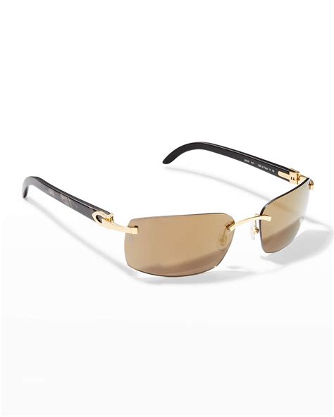 cheap mens cartier sunglasses|cartier rimless eyeglasses for men.